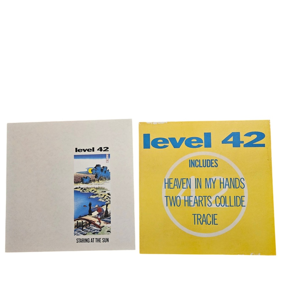 Level 42 Staring At The Sun Vintage 1988 Promo Flat Album Posters 12x12 Polydor